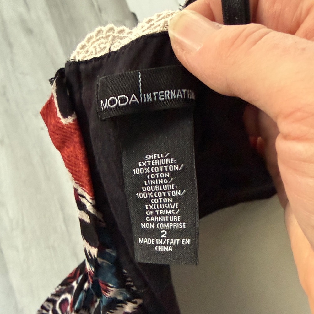 Moda International Multicolor Patterned Women's Dress View 2